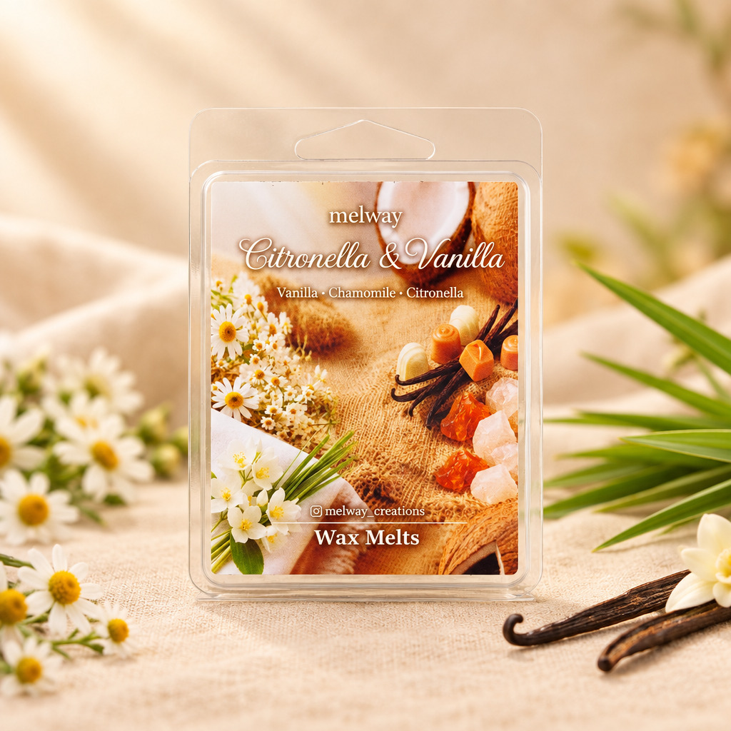 Melway Citronella & Vanilla Wax Melts